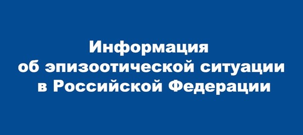 Информация об эпизоотической обстановкой в Российской Федерации.